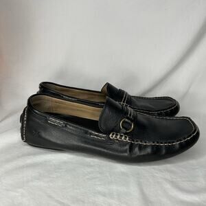 Frye Men’s West Ring Driver Bit Loafers Size 13 Black 80731 All Leather